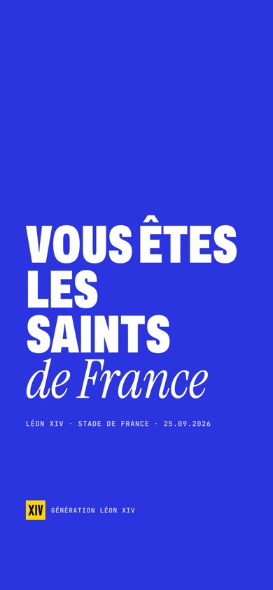 Fond d’écran « Vous êtes les saints de France »